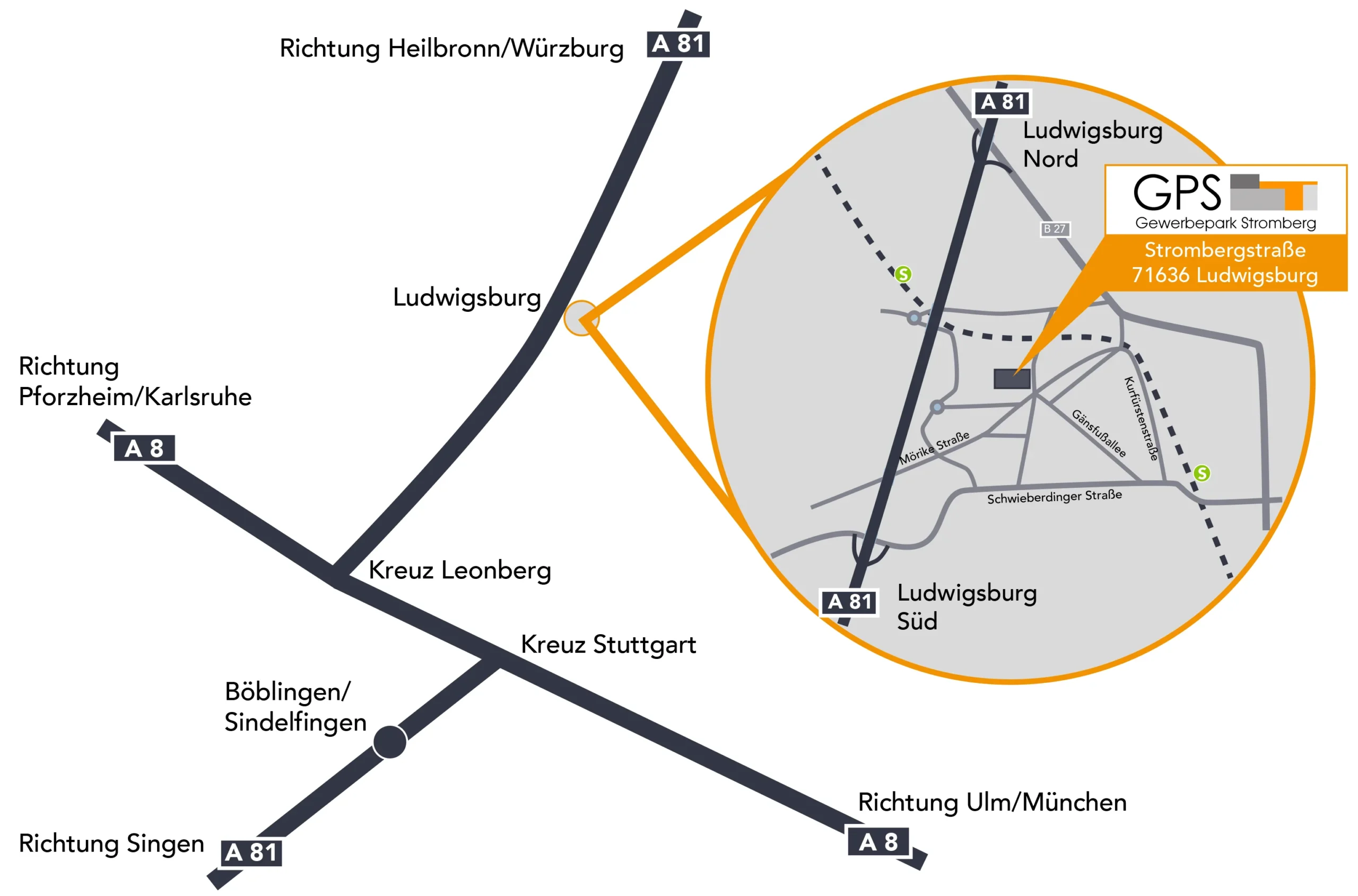 Büros in Industrie Park mieten in Ludwigsburg